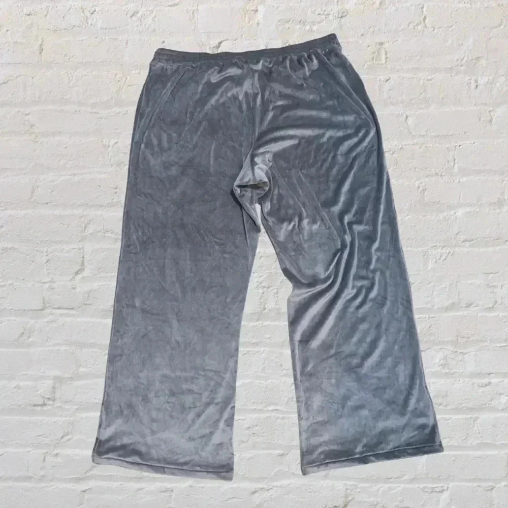 SKIMS Velour Wide Leg Pants - Smoke